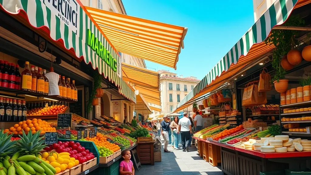Illustration pour l'article : Les marchés de producteurs à Nice et autour : le guide des circuits courts 2026