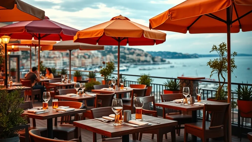 Illustration pour l'article : 10 Restaurants avec Terrasse à Nice : Dîner en Plein Air avec Vue Imparable