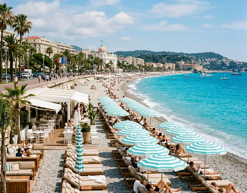 Illustration pour l'article : Plages privées à Nice : le guide ultime des meilleurs beach clubs pour un été d'exception